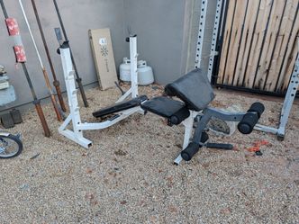 Weight bench with Leg extension