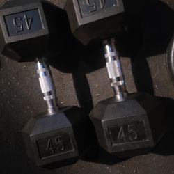 45lbs Dumbells Weights