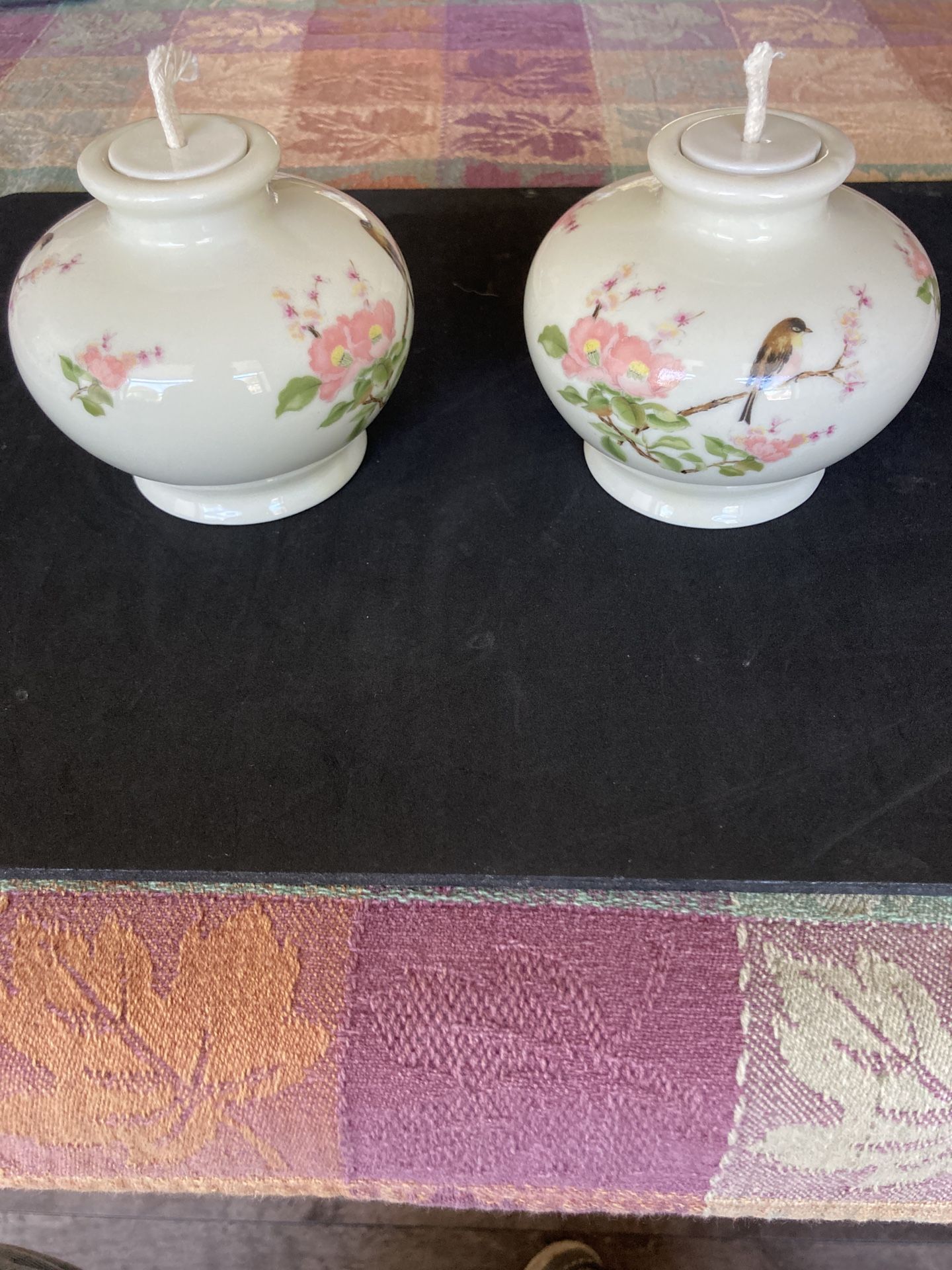 Like New Vintage Takahashi Oil Lamp Set