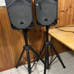 Behringer Speakers(stands included)