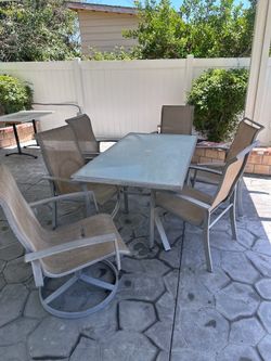 FREE 6-Piece Glass Top Outdoor Dining Set
