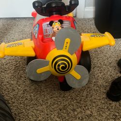 Disney Mickey Mouse Plane Ride-On for Toddlers 