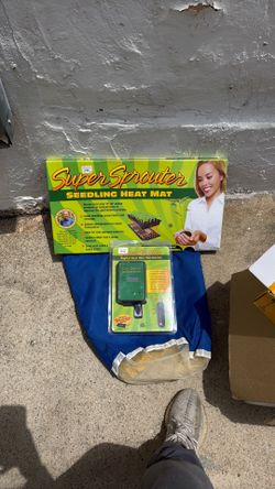 Digital heat map thermometer, and seedling heat map sold together