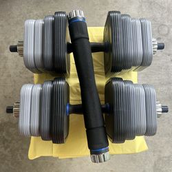 70 pounders dumbbells each one weighs 25 pounds it comes with an extra bar so you can work out for your chest
