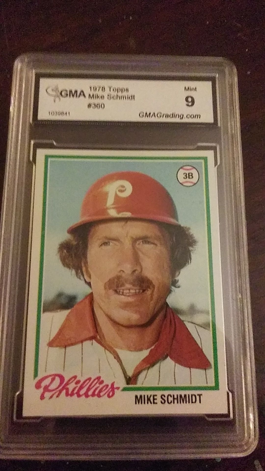 Gma 9 Mint 1978 Topps Mike Schmidt Baseball Card