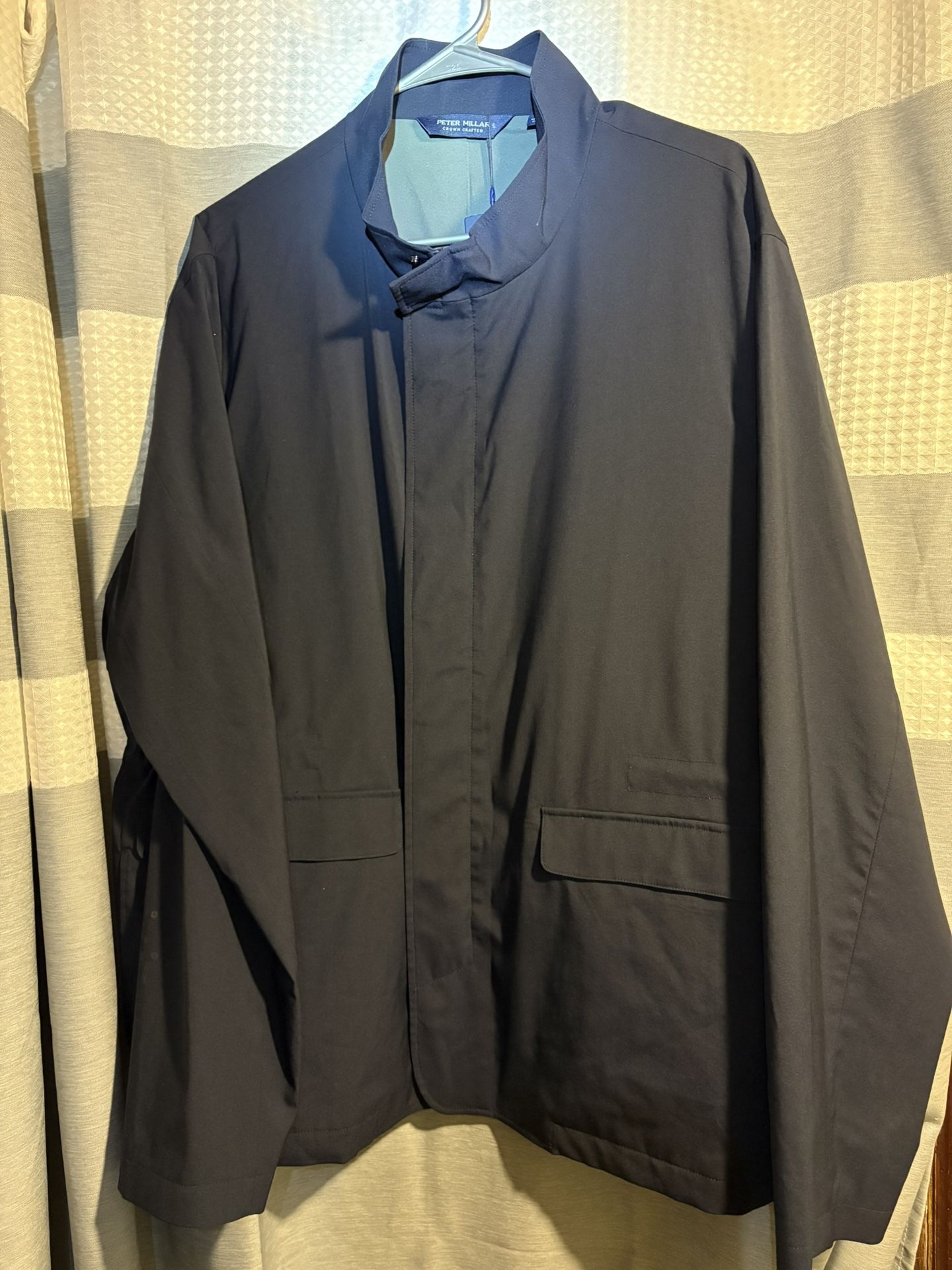 Peter Millar Crown Crafted Men's Full Zip Excursionist Flex Performance Tech Wool Jacket