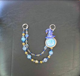 Witch hat moon face bag chain