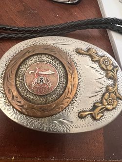 Shriners-rare -BELT BUCKLE-VINTAGE-none Like It 