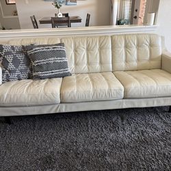 Leather Havertys sofa