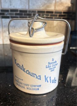Vintage Kaukauna Klub Cheese Crock