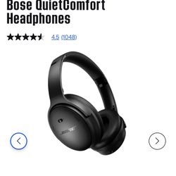 BOSE headphones (noise Cancelation )