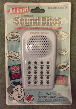 At last! Electronic sound bites handheld new