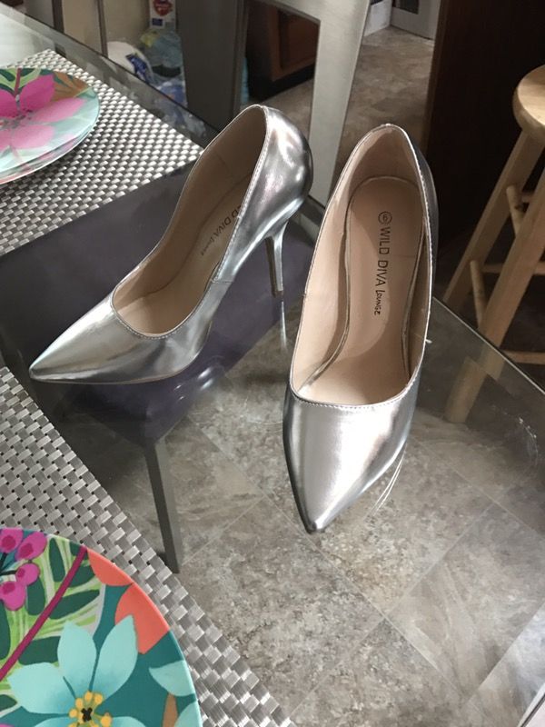 Silver heels