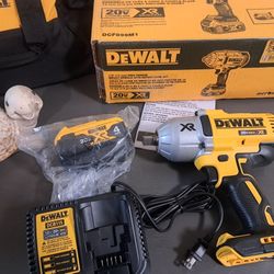 DEWALT20-Volt MAX XR Cordless Brushless 1/2 in. High Torque Impact Wrench with Detent Pin Anvil, (1) 20-Volt 4.0Ah Battery