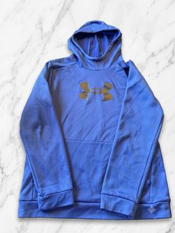 YXL Under Armour Blue Hooded Sweatshirt