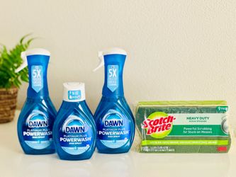 Dawn Powerwash Spray + Refill & Scotch-Brite Sponges Bundle