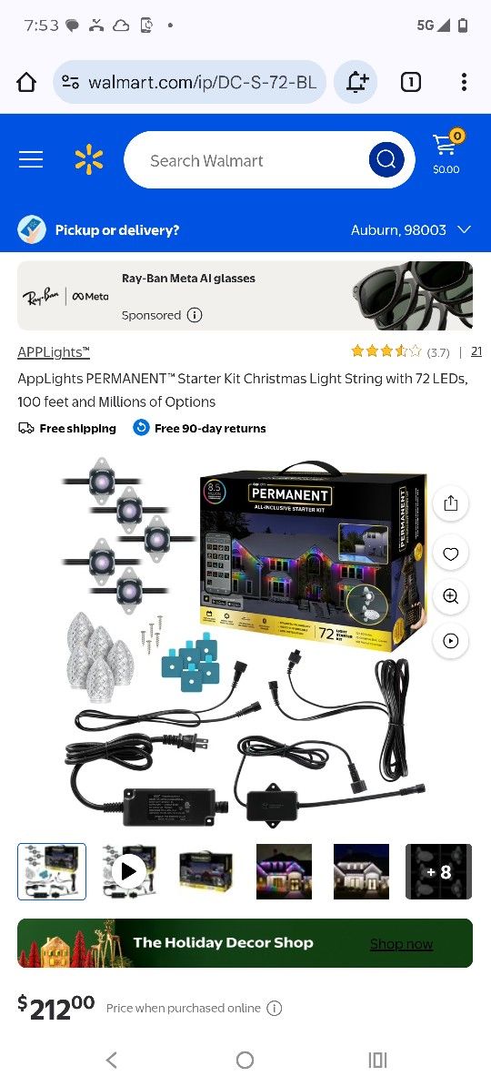 Christmas lED Lights. 