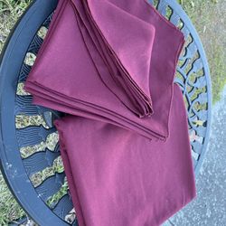 Burgundy Napkins & Table cloth