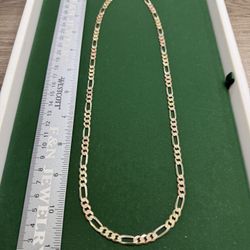 14K Gold Figaro Chain 24”