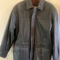 JOHN Ashford Leather Jacket Black S