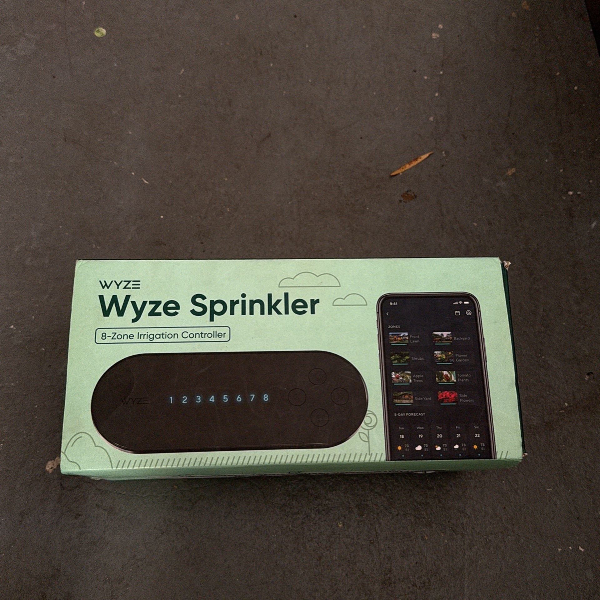 Wyze sprinkler 8 Zone Irrigation Controller WSPRK1 New
