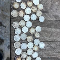 I Have All This Coins Dime Silver Diferent Years All Silver
