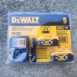 Dewalt Batteries, Charger And Tool Bag 