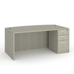 Desk - 72x36 Contemporary Rectangular Desk w/BBF Pedestal (Available in 6 colors) 
