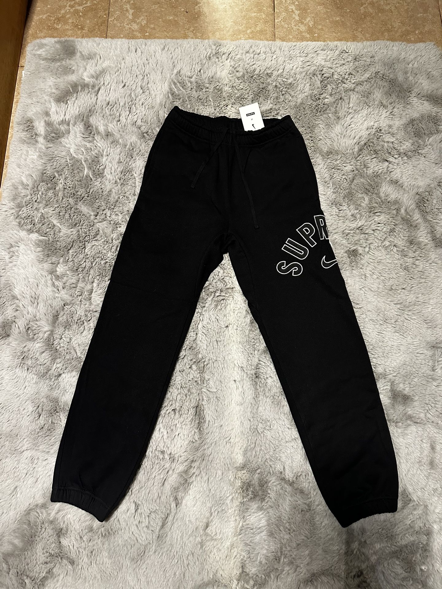 Supreme Black Sweats 
