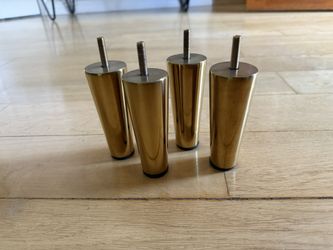Gold Furniture Legs Feet - 8 Pieces - 5.5 in