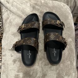 Slip On Double Strap Sandals 