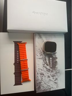 Apple Watch Ultra Orange Ocean Band