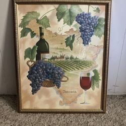 Printed Winery Vineyard Wall Photo*