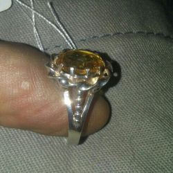 Sterling silver Real Stone Ring