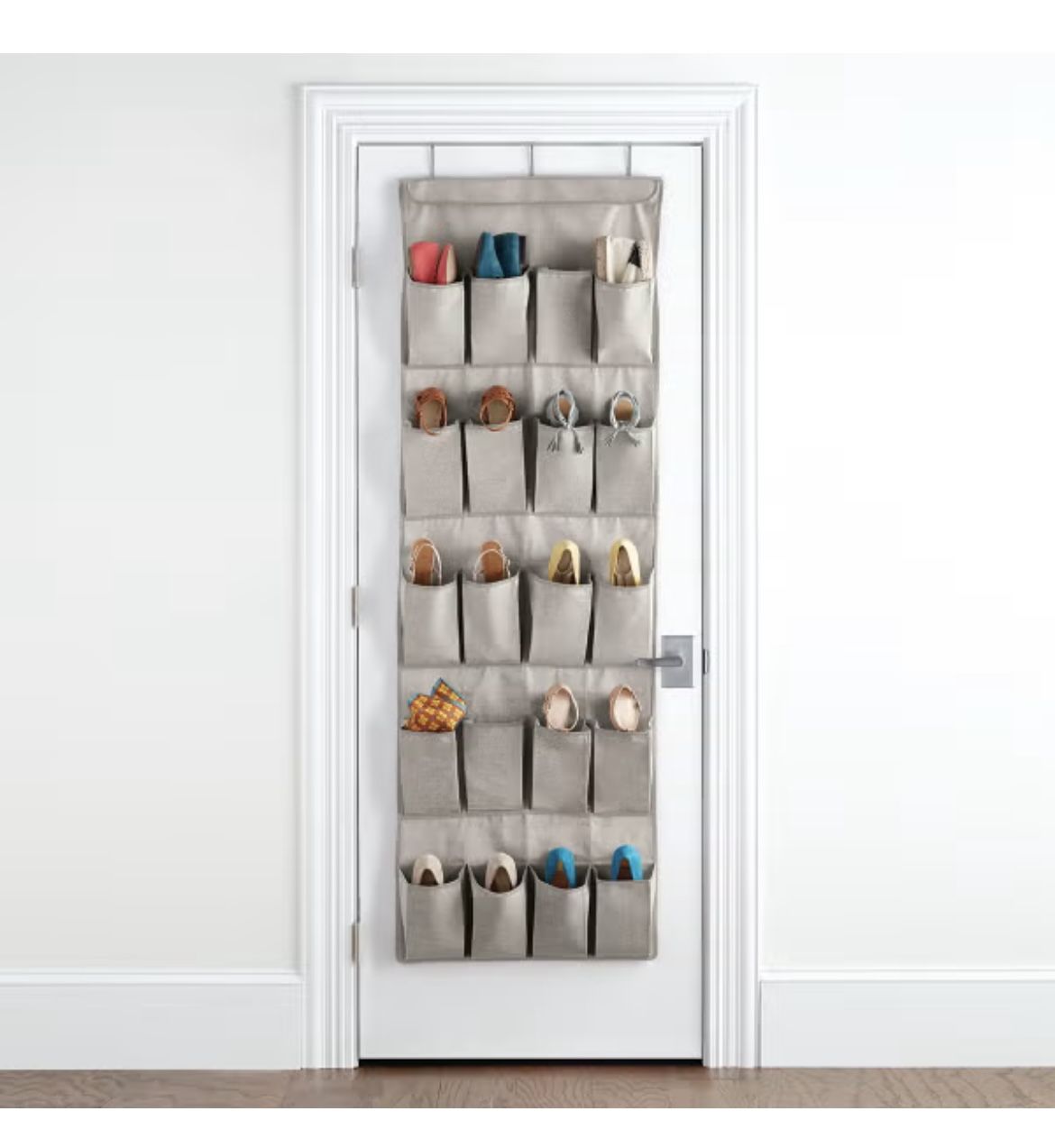Container Store Grey Over the Door 20 Shoe Holder