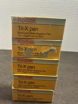 5 Rolls Kodak Tri-X Pan TX 120 ISO 400 B&W Film Expired 01/2002 Vintage