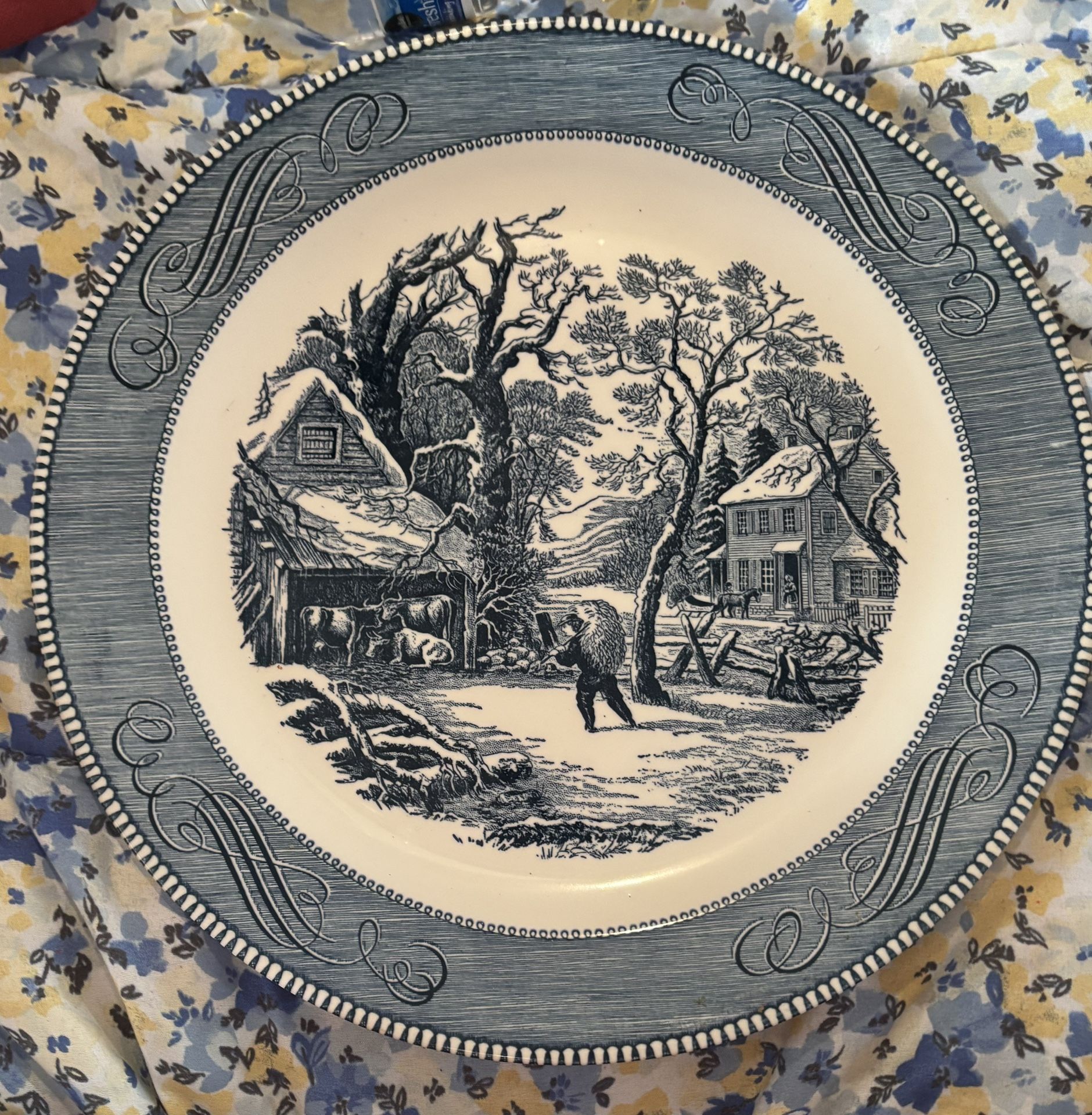 Currier & Ives Platter