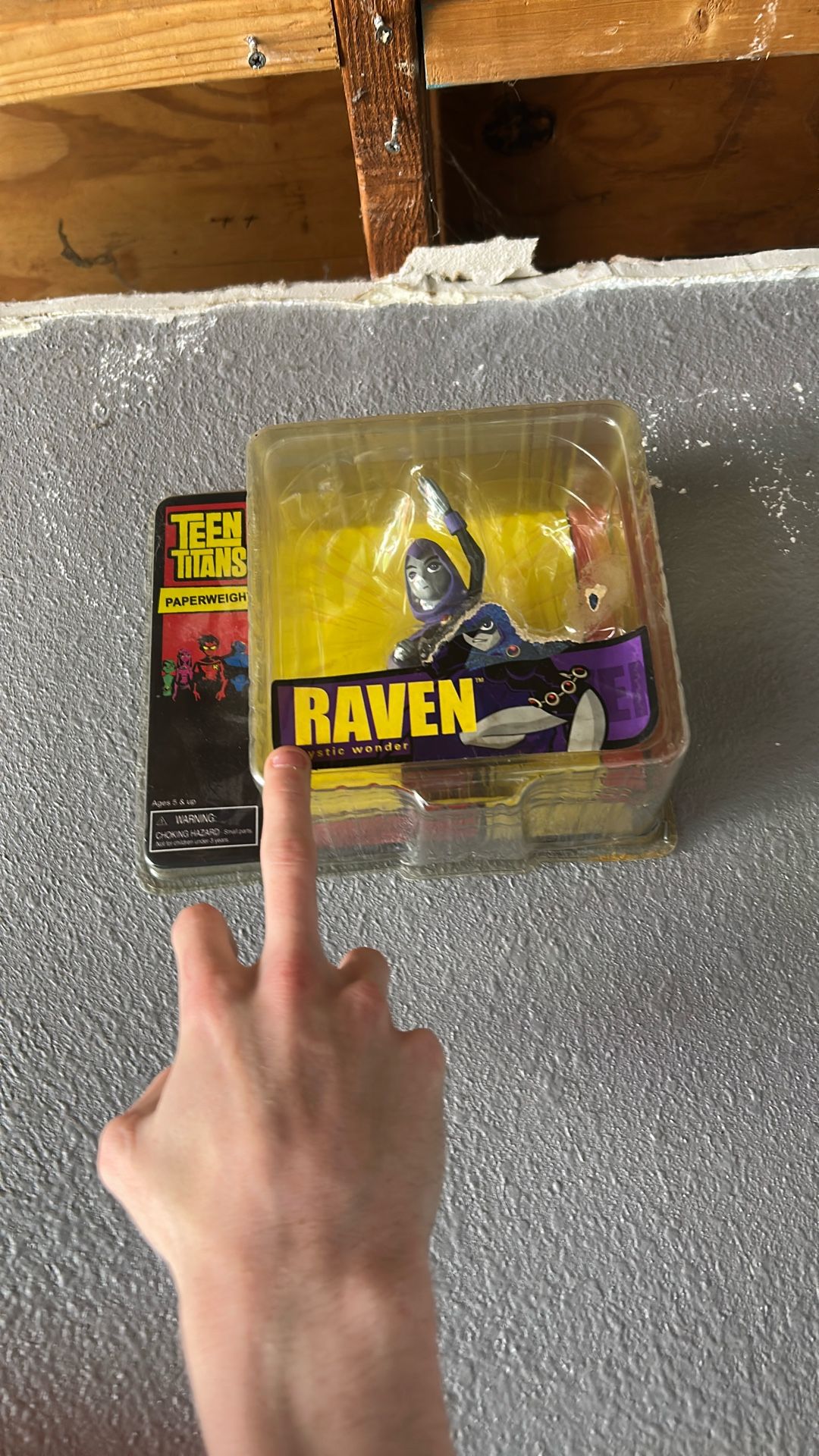 vintage teen titan action figure paper weight