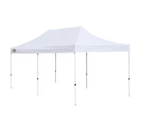 10 ft. x 20 ft. White Straight Leg Commercial Canopy