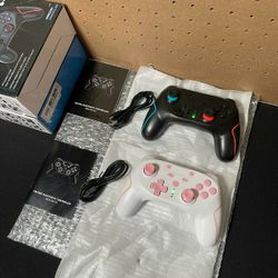 New Nintendo Switch Wireless Pro Controller, Switch, Switch 2/Switch Lite/Switch OLED, Wireless Controller for Switch W/ 2 back Buttons, 3-level TURBO