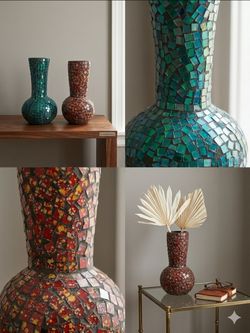 Mosaic Decorative Vases