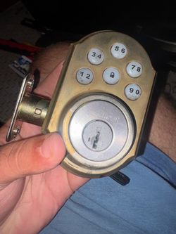 Kwikset Keypad Deadbolt Lock Brass