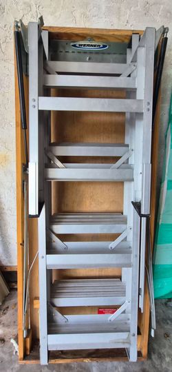 Werner Aluminum Attic Ladder / Garage Ceiling Access Door