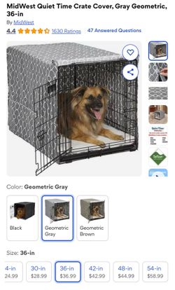 MidWest Quiet Time 36" Dog Crate Cover - Excellent Condition