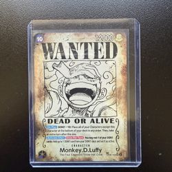One Piece Luffy Wanted Poster