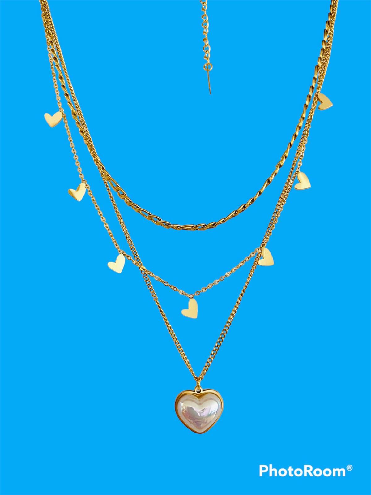 Stainless Steel Heart Necklace Fashion Necklace