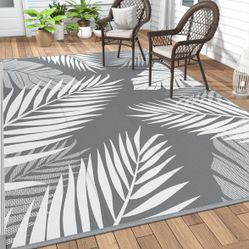 GENIMO Outdoor Rug 6' x 9' Waterproof for Patios For Sale $24.00 50%+ OFF Retail $49.99 NEW IN BOX