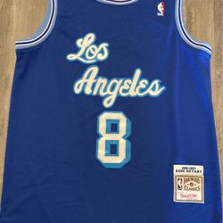 throwback lakers blue jersey