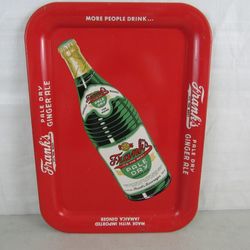 Original Vintage Frank's Pale Dry Ginger Ale Metal Serving Tray


