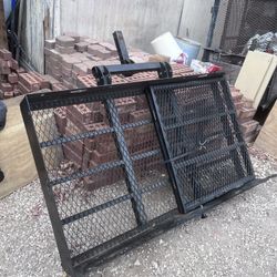 Trailer Cargo Carrier Basket Hitch With Ramp